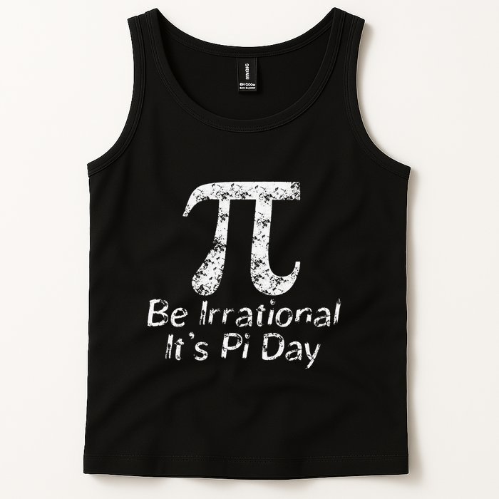 Retro Irrational But Well Rounded Pi Day Celebration Math Tank Top