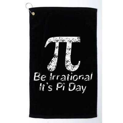 Retro Irrational But Well Rounded Pi Day Celebration Math Golf Towel