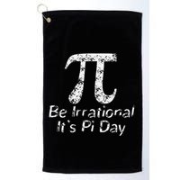 Retro Irrational But Well Rounded Pi Day Celebration Math Golf Towel