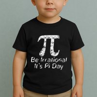 Retro Irrational But Well Rounded Pi Day Celebration Math Toddler T-Shirt