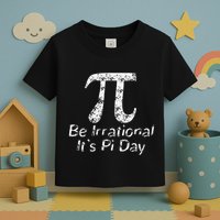 Retro Irrational But Well Rounded Pi Day Celebration Math Toddler T-Shirt