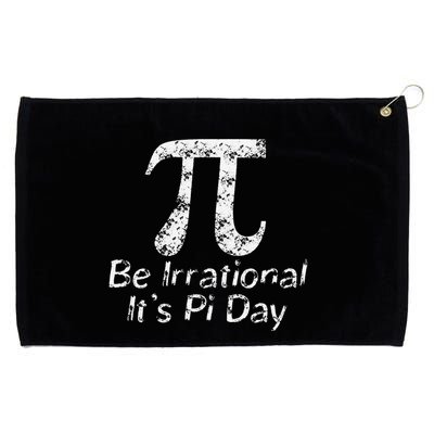 Retro Irrational But Well Rounded Pi Day Celebration Math Grommeted Golf Towel