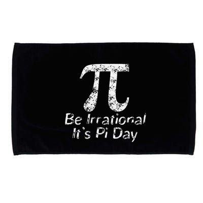 Retro Irrational But Well Rounded Pi Day Celebration Math Microfiber Hand Towel