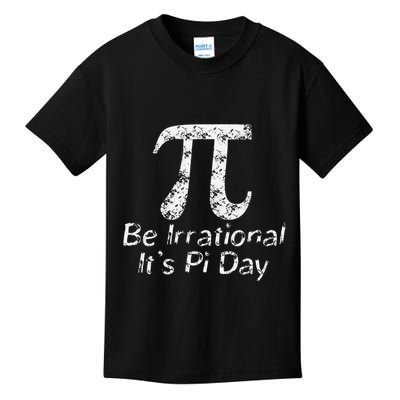 Retro Irrational But Well Rounded Pi Day Celebration Math Kids T-Shirt