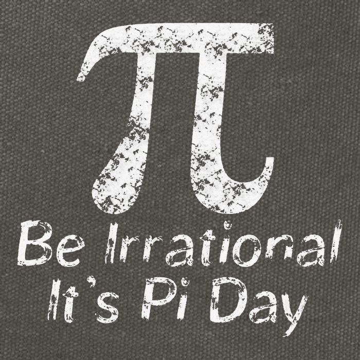 Retro Irrational But Well Rounded Pi Day Celebration Math Cotton Canvas Backpack