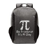 Retro Irrational But Well Rounded Pi Day Celebration Math Vector Backpack