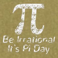 Retro Irrational But Well Rounded Pi Day Celebration Math Garment-Dyed Women's Muscle Tee