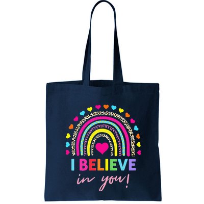 Rainbow I Believe In You Teacher Testing Day Gifts Bag