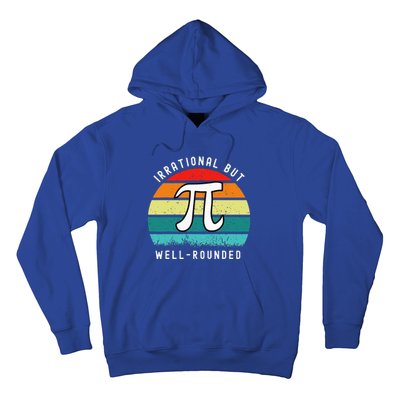 Retro Irrational But Well Rounded Pi Day Hoodie