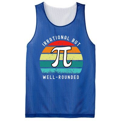 Retro Irrational But Well Rounded Pi Day Mesh Reversible Basketball Jersey Tank