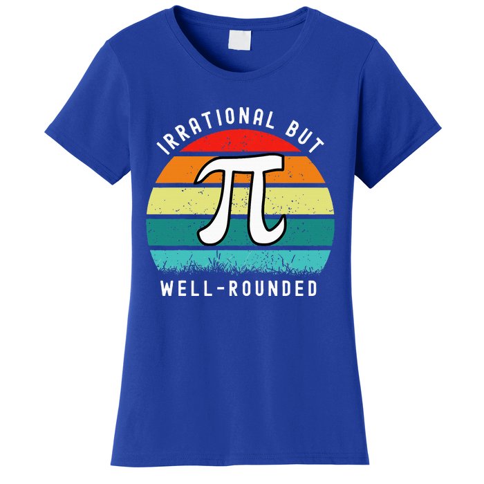 Retro Irrational But Well Rounded Pi Day Women's T-Shirt