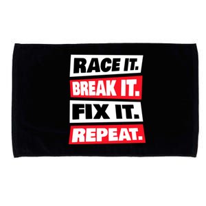 Race It Break It Fix It Repeat Microfiber Hand Towel