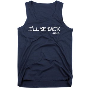 Religious Ill Be Back Jesus Christian Tank Top