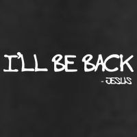 Religious I'll Be Back Jesus Funny Christian Adult Drive Performance Visor