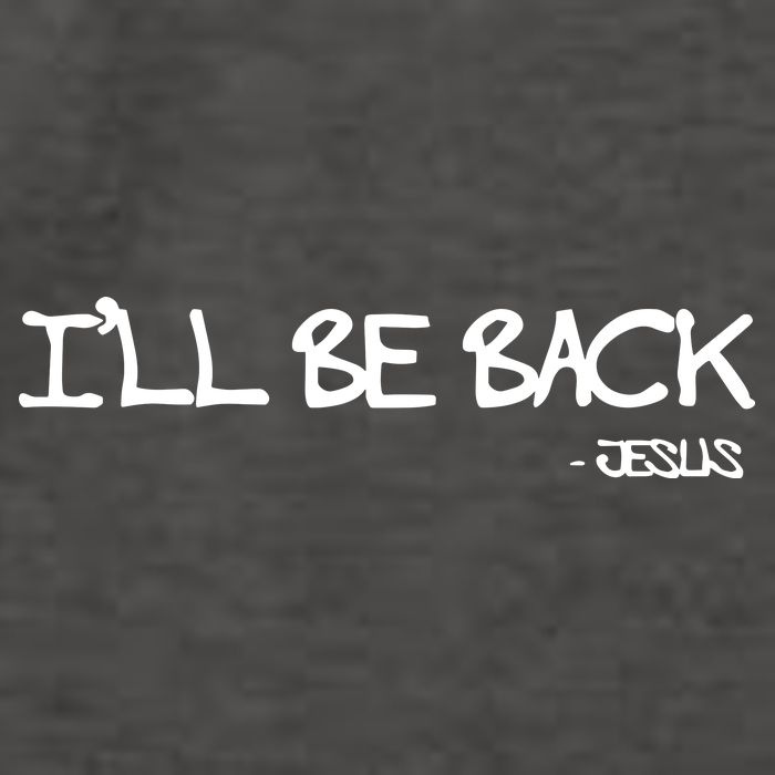 Religious I'll Be Back Jesus Funny Christian Vector Backpack