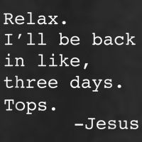 Relax I'll Be Back Jesus Quote Funny Christian Jesus Adult Drive Performance Visor