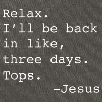 Relax I'll Be Back Jesus Quote Funny Christian Jesus Cotton Canvas Backpack