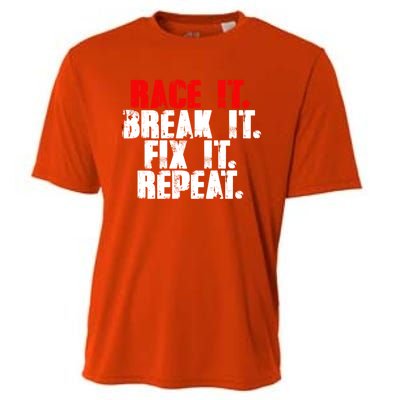 Race It Break It Fix It Repeat Rc Car Truck Racing Mechanic Cool Gift Cooling Performance Crew T-Shirt