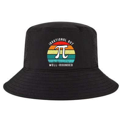 Retro Irrational But Well Rounded Pi Day Celebration Math Cool Comfort Performance Bucket Hat