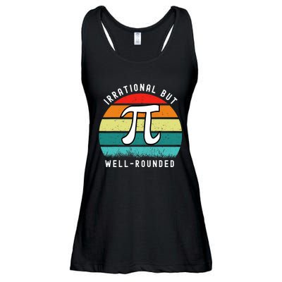 Retro Irrational But Well Rounded Pi Day Celebration Math Ladies Essential Flowy Tank