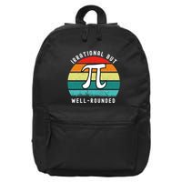 Retro Irrational But Well Rounded Pi Day Celebration Math 16 in Basic Backpack