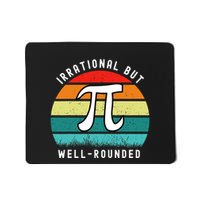 Retro Irrational But Well Rounded Pi Day Celebration Math Mousepad