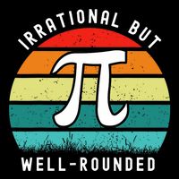 Retro Irrational But Well Rounded Pi Day Celebration Math Mousepad