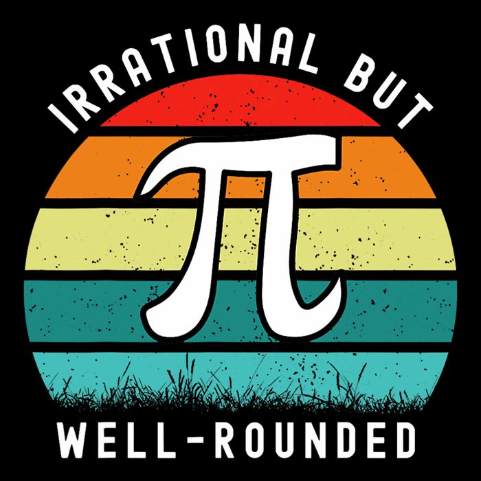 Retro Irrational But Well Rounded Pi Day Celebration Math Mousepad