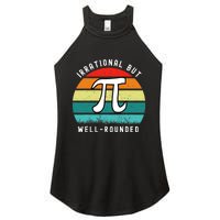 Retro Irrational But Well Rounded Pi Day Celebration Math Women's Perfect Tri Rocker Tank