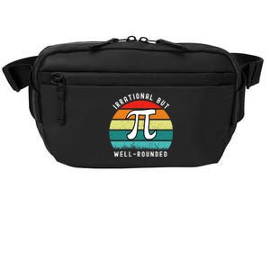 Retro Irrational But Well Rounded Pi Day Celebration Math Crossbody Pack