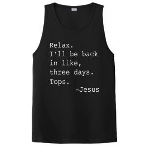 Relax ILl Be Back Jesus PosiCharge Competitor Tank