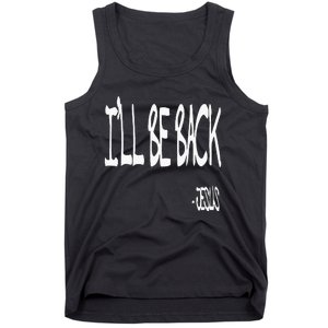 Religious ILl Be Back Jesus Christian Tank Top