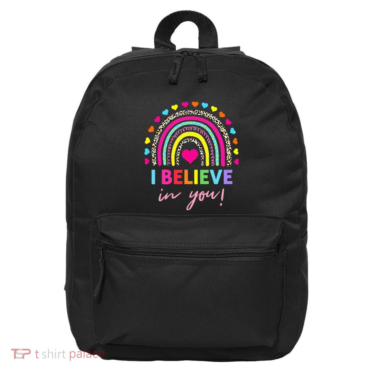 Rainbow I Believe In You Teacher Testing Day Gifts 16 in Basic Backpack