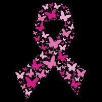 Ribbon Flight Of Awareness Butterfly Breast Cancer Tall T-Shirt