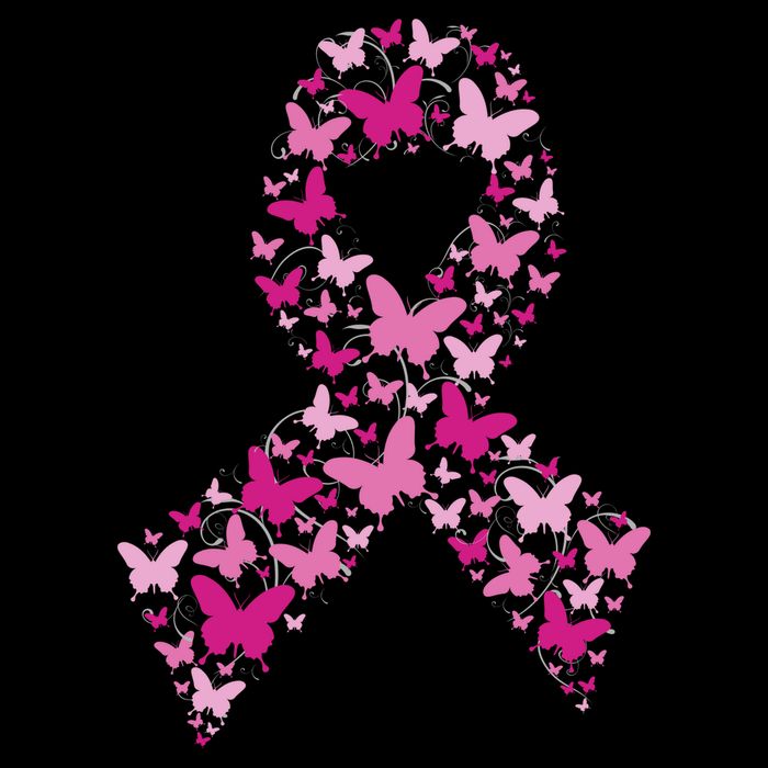 Ribbon Flight Of Awareness Butterfly Breast Cancer Tall T-Shirt