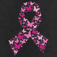 Ribbon Flight Of Awareness Butterfly Breast Cancer 11oz C Handle Ceramic Mug