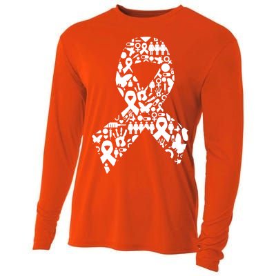 Ribbon Of Support Breast Cancer Cooling Performance Long Sleeve Crew