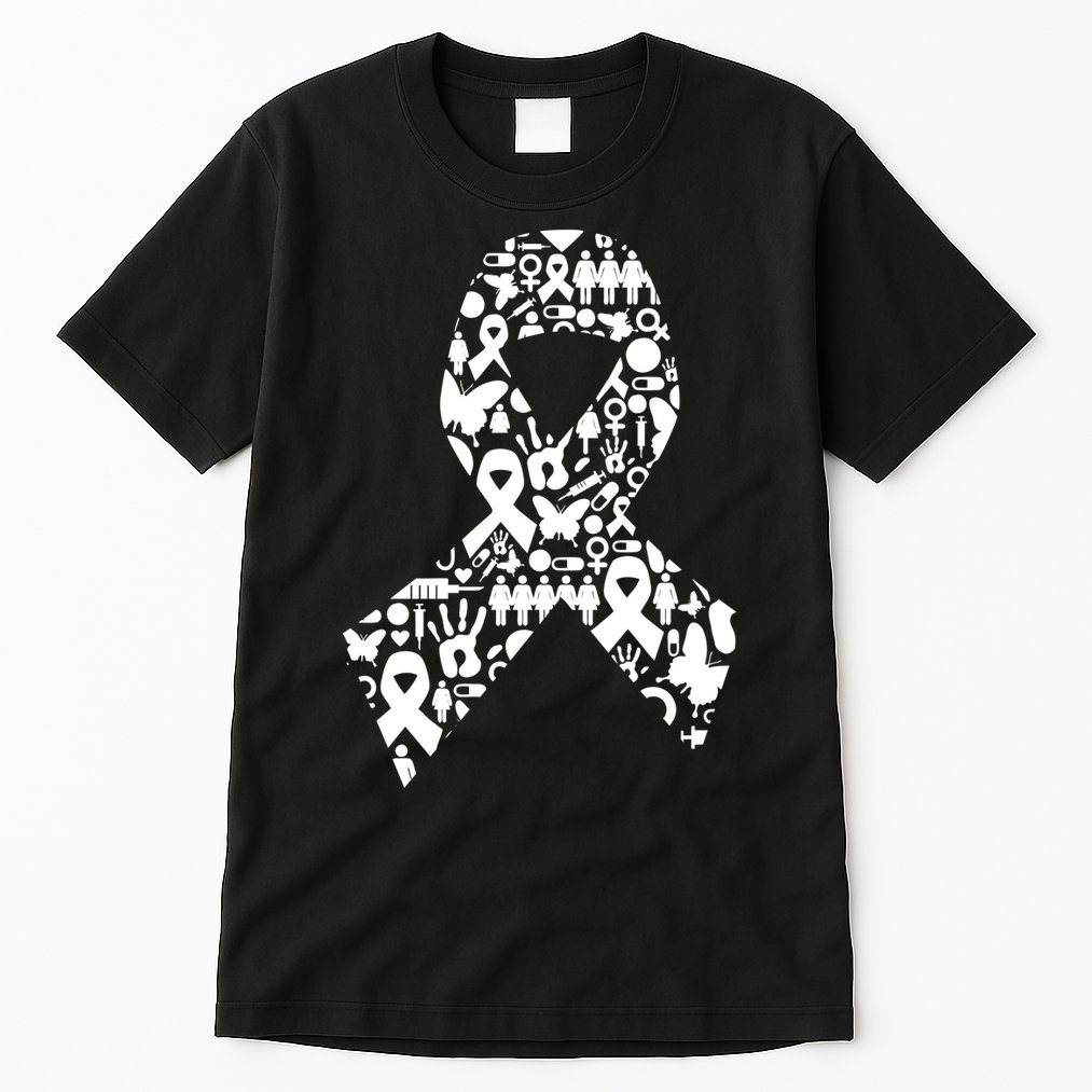 Ribbon Of Support Breast Cancer Tall T-Shirt