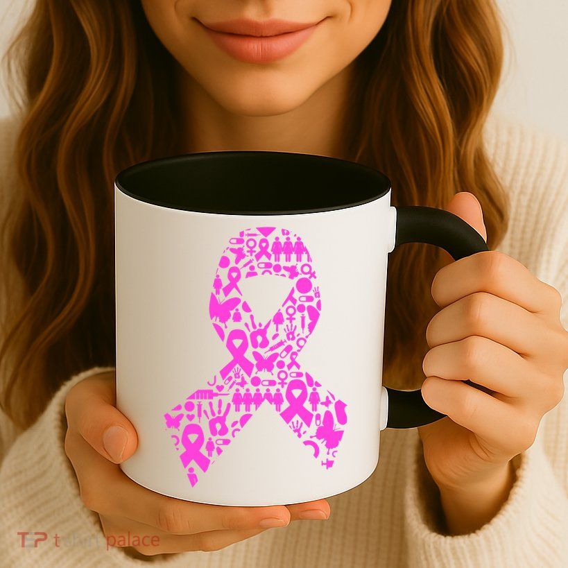 Ribbon Of Support Breast Cancer Mug