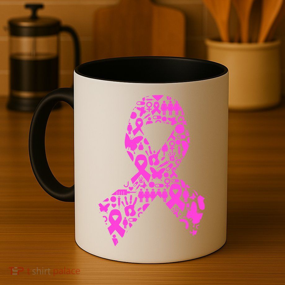 Ribbon Of Support Breast Cancer Mug