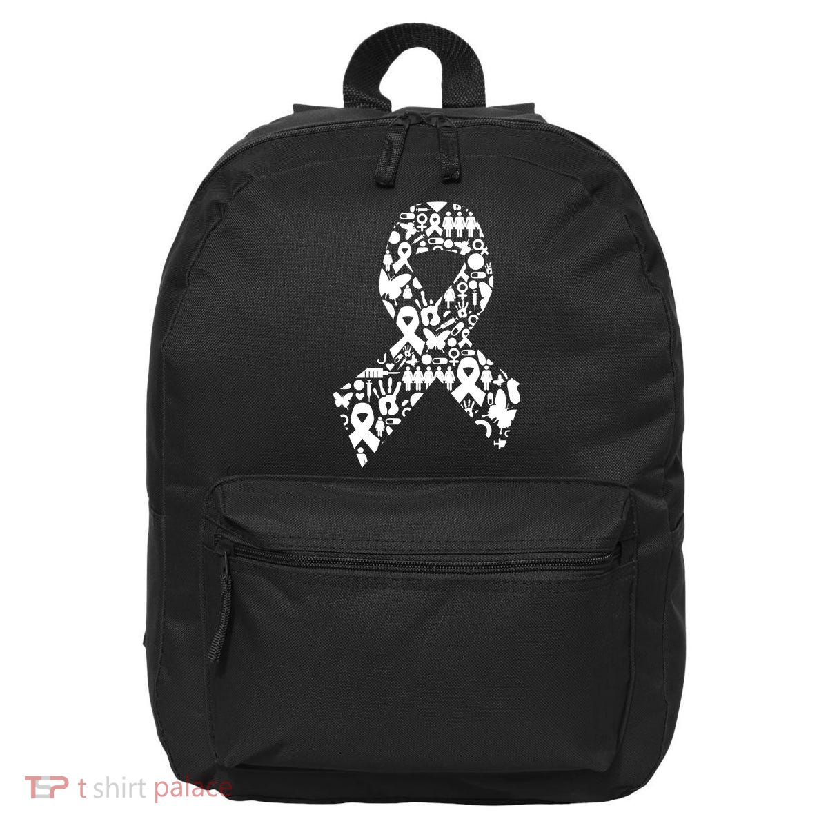 Ribbon Of Support Breast Cancer 16 in Basic Backpack