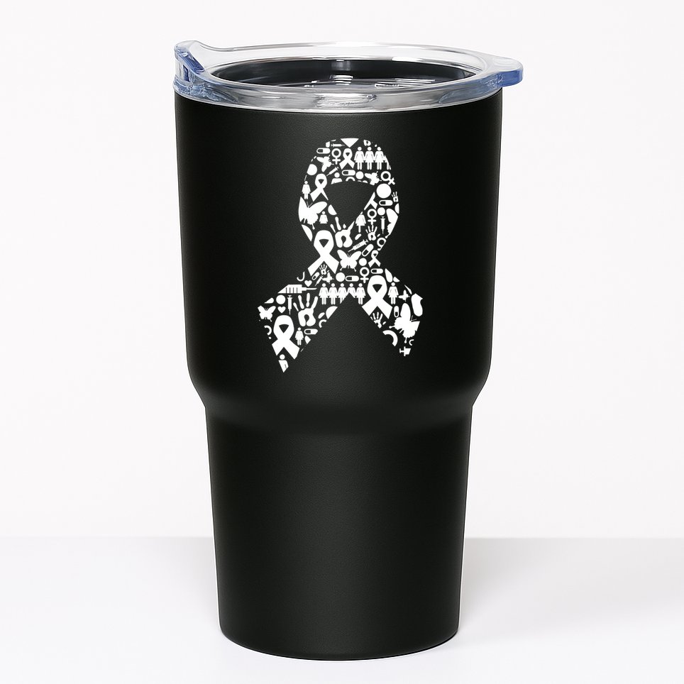 Ribbon Of Support Breast Cancer Tumbler