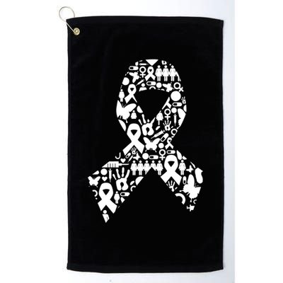 Ribbon Of Support Breast Cancer Golf Towel