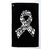 Ribbon Of Support Breast Cancer Golf Towel