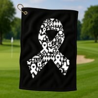 Ribbon Of Support Breast Cancer Golf Towel