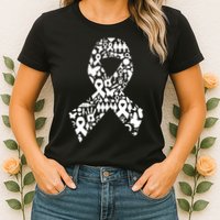 Ribbon Of Support Breast Cancer Womens T-Shirt