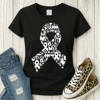 Ribbon Of Support Breast Cancer Womens T-Shirt