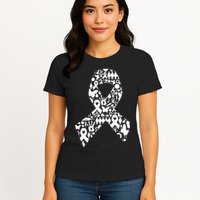 Ribbon Of Support Breast Cancer Womens T-Shirt