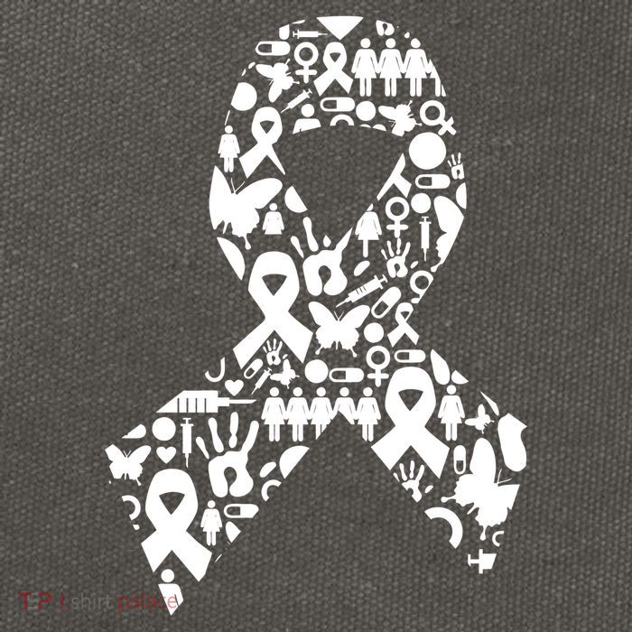 Ribbon Of Support Breast Cancer Cotton Canvas Backpack