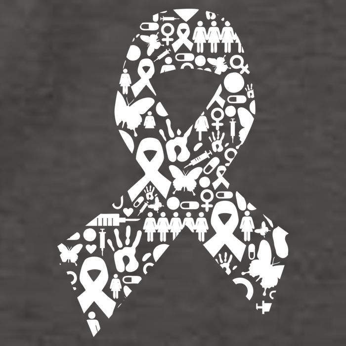 Ribbon Of Support Breast Cancer Vector Backpack